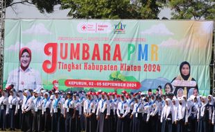 Ribuan Anggota PMR Klaten Meriahkan Jumbara di Kepurun