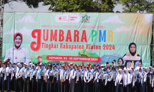 Ribuan Anggota PMR Klaten Meriahkan Jumbara di Kepurun