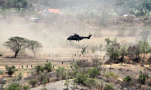 Latihan Serangan Darat Tandai Puncak Latgabma SGS 2024 di Situbondo