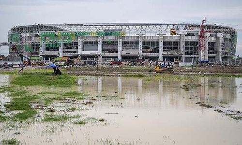 Penampakan Progres Pembangunan Stadion Utama Sumut, Lokasi Penutupan PON XXI