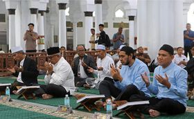 Dua Pasangan Cagub-Cawagub Aceh Jalani Tes Kemampuan Baca Alquran