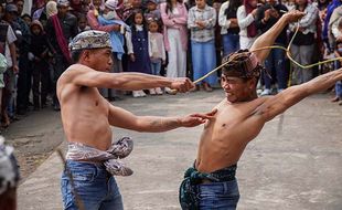 Potret Ritual Perang Rotan di Tradisi Ojung Suku Tengger