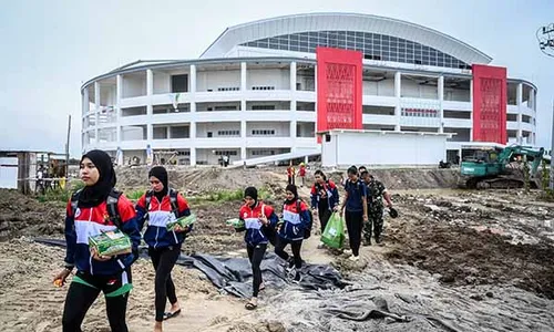 GOR Belum Siap & Akses Belumpur, Pertandingan Voli Indoor PON XXI Ditunda