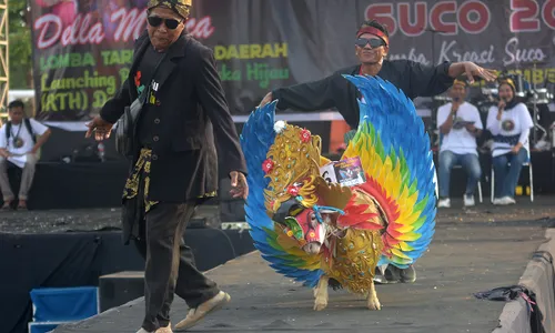 Aksi Domba Berkostum Unik Tampil di Ajang Domba Fashion Carnival Jember