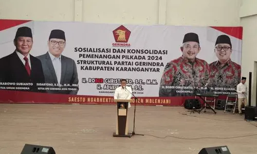 Gerindra Siap Menangkan Rober-Adhe di Karanganyar & Luthfi-Taj Yasin di Jateng