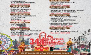 Ada Hiburan Musik hingga Pesta Rakyat, Ini Agenda Perayaan HUT ke-344 Kartasura