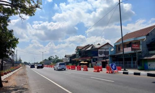 Mulai Besok, Ada Contraflow di Jalan Jogja-Solo Dekat Gate Tol Prambanan Klaten