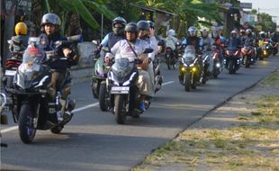 Ratusan Bikers Ikuti Jambore Nasional ke-III Honda ADV Indonesia di Klaten