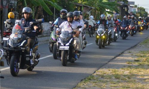 Ratusan Bikers Ikuti Jambore Nasional ke-III Honda ADV Indonesia di Klaten