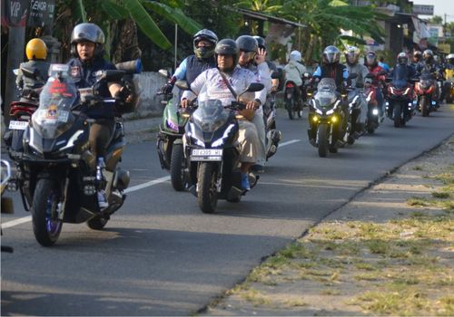 Ratusan Bikers Ikuti Jambore Nasional ke-III Honda ADV Indonesia di Klaten