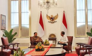 Susilo Bambang Yudhoyono Kunjungi Presiden Jokowi di Istana Merdeka