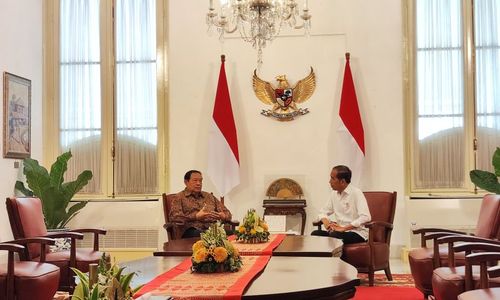 Susilo Bambang Yudhoyono Kunjungi Presiden Jokowi di Istana Merdeka