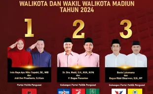 Pengundian Nomor Urut Pilwalkot Madiun: Dadi Juara 1, Madiun 2, Bonus 3