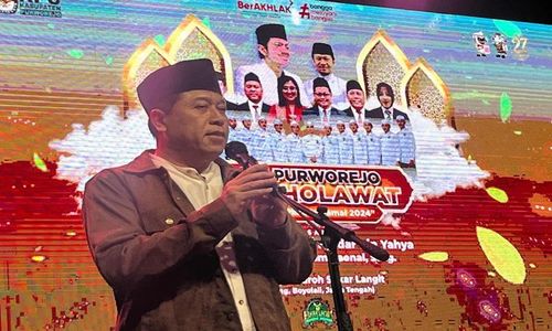 KPU Jateng Hadiri KPU Purworejo Bersholawat dalam Rangka Sosialisasi Pilkada Serentak 2024