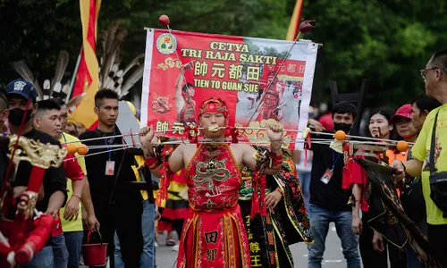 Atraksi Ekstrem di Pawai Tatung Batam, Jadi Promosi Wisata Budaya