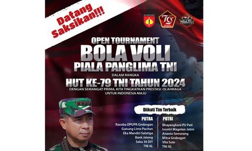 Meriahkan HUT Ke-79, Piala Panglima TNI Libatkan 12 Klub Bola Voli