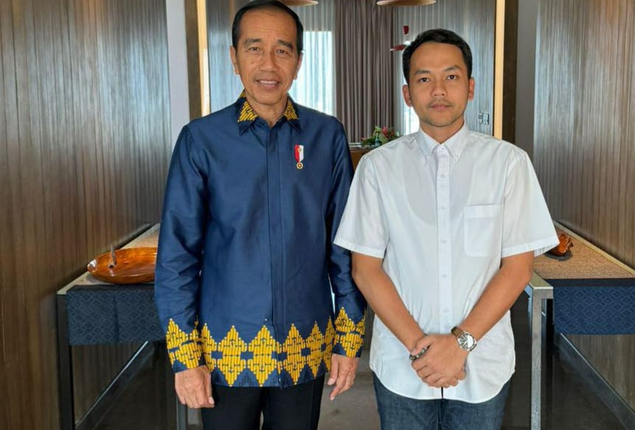 Beredar Foto Kebersamaan Cawali Solo Respati Ardi dengan Presiden Jokowi