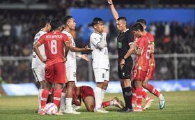 Momen Ricuh Laga Aceh Vs Sulteng di Cabor Sepak Bola PON XXI