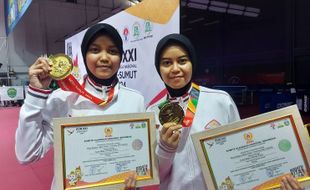 Kakak Beradik Rina/Mira Sumbang Emas Tenis Meja PON 2024 untuk DKI Jakarta