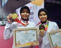 Kakak Beradik Rina/Mira Sumbang Emas Tenis Meja PON 2024 untuk DKI Jakarta