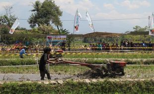 Bermandikan Lumpur, 32 Petani Beradu Cepat Lomba Balap Traktor di Klaten