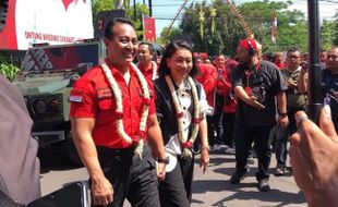 Hadiri Raker di Sragen, Andika-Hendi Sapa Kader PDIP