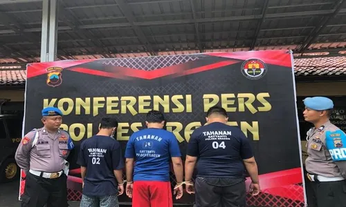 Penipuan Jual-Beli Motor di Facebook, 3 Pelaku Dibekuk Polres Sragen