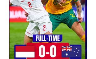 Ditahan Imbang Indonesia 0-0, Australia Terbanyak Kehilangan Poin di Kalender FIFA