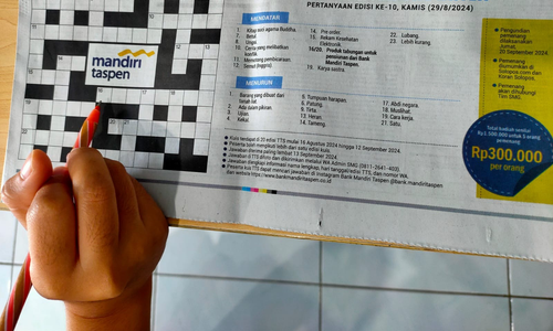 Selamat! Ini 5 Pemenang Kuis TTS Bank Mandiri Taspen di Koran Solopos