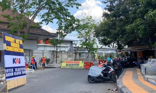 Ditutup Permanen, Jalan Samping Stasiun Klaten bakal Berubah Fungsi