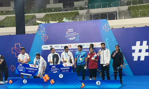 Indonesia Juara Umum di Hydroplus Indonesia Para Badminton International