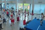 Komunitas Zumba Espos Senam Bareng Pakai Seragam Sekolah