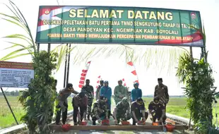 TMMD di Pandeyan Boyolali Dimulai, Bangun Jalan dan Talut Ratusan Meter