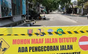 Perhatian! Jeglongan Sewu Jalan Anjasmoro Semarang Mulai Dibetonisasi