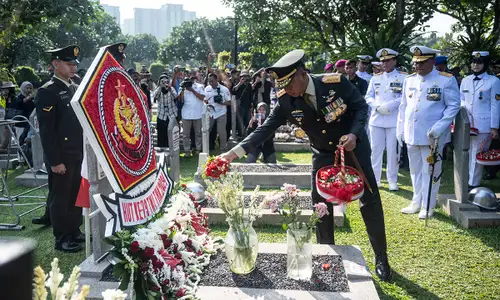 Panglima TNI Pimpin Ziarah Nasional di TMP Kalibata Jelang HUT ke-79 TNI