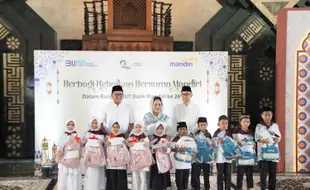 HUT ke-26, Bank Mandiri Bagikan Santunan Pendidikan ke 2.600 Anak yatim Piatu