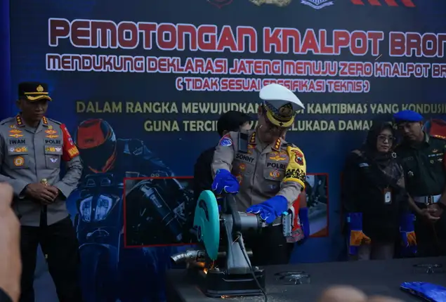 Dorong Kampanye Damai, Polda Jateng Deklarasi Zero Knalpot Brong di Solo