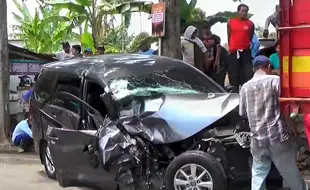 Kecelakaan Beruntun Libatkan Bus Wisata Terjadi di Sarangan, 2 Orang Terluka