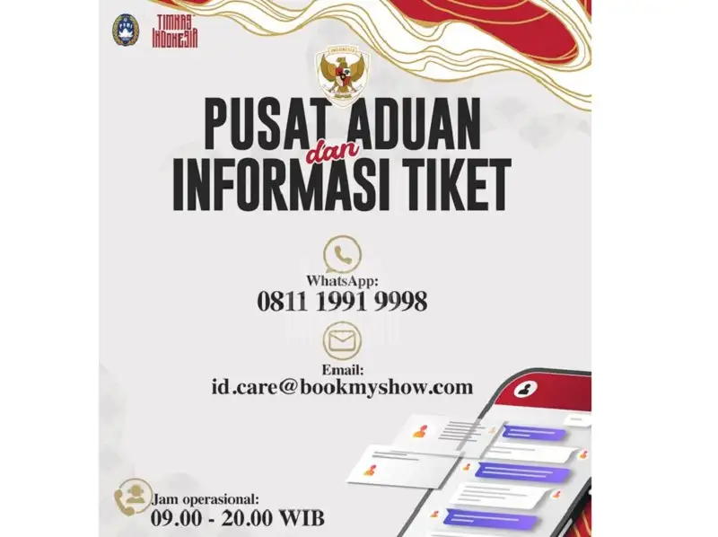 Kesulitan Membeli Tiket Timnas Indonesia, Hubungi Nomor Ini