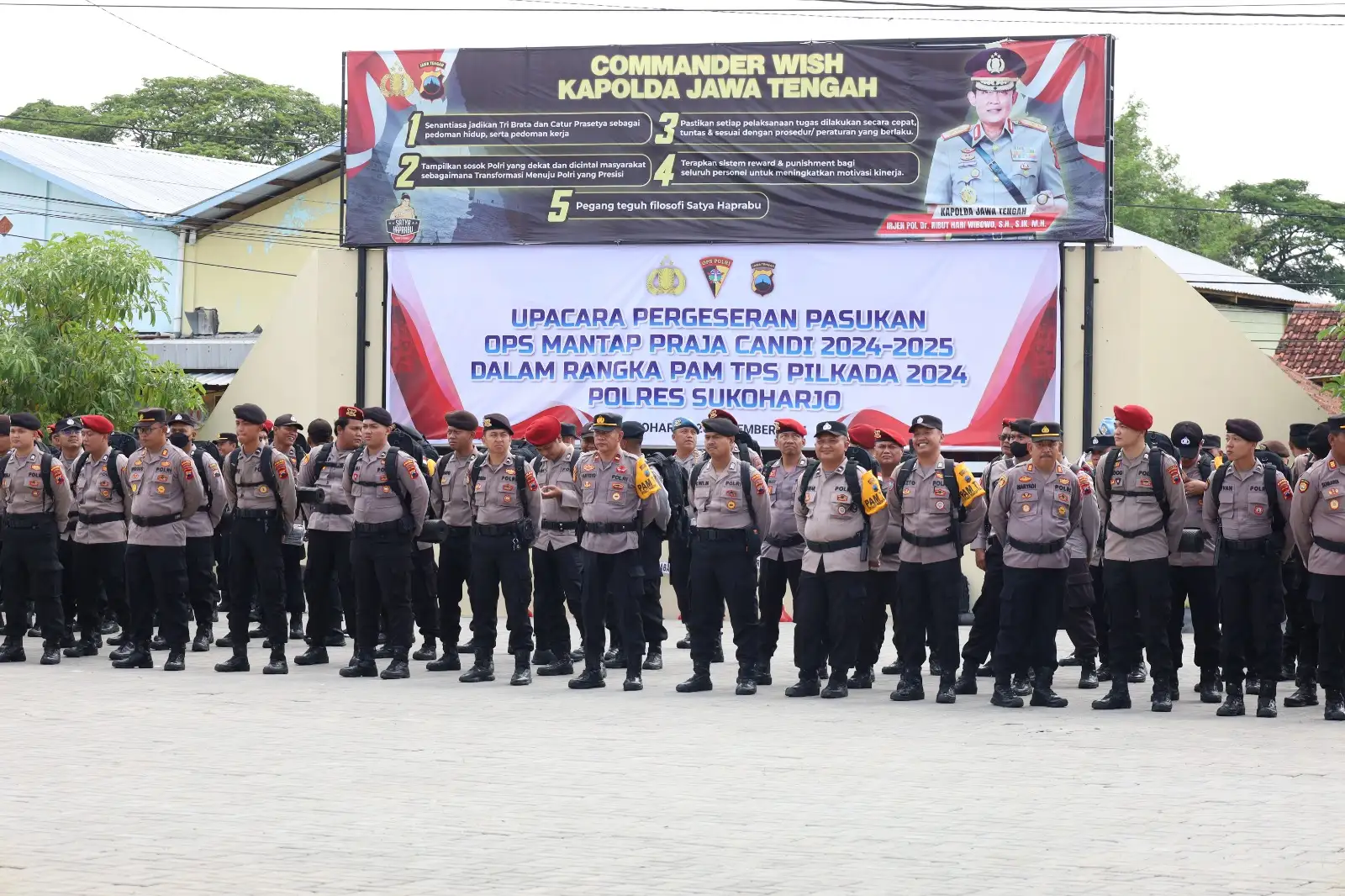 420 Polisi Diterjunkan untuk Pengamanan TPS di Sukoharjo