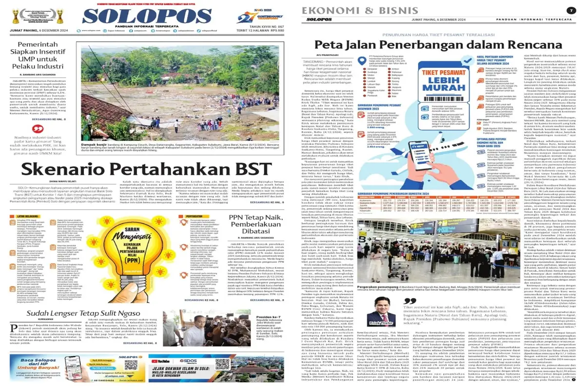 Solopos Hari Ini : Skenario Pertahankan BST