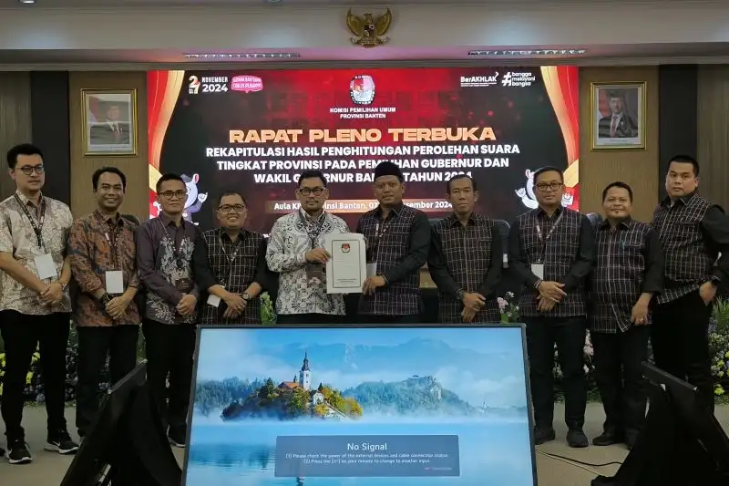 Rekapitulasi Pilkada Banten 2024: Paslon Andra Soni-Dimyati Raih 3.102.501 Suara