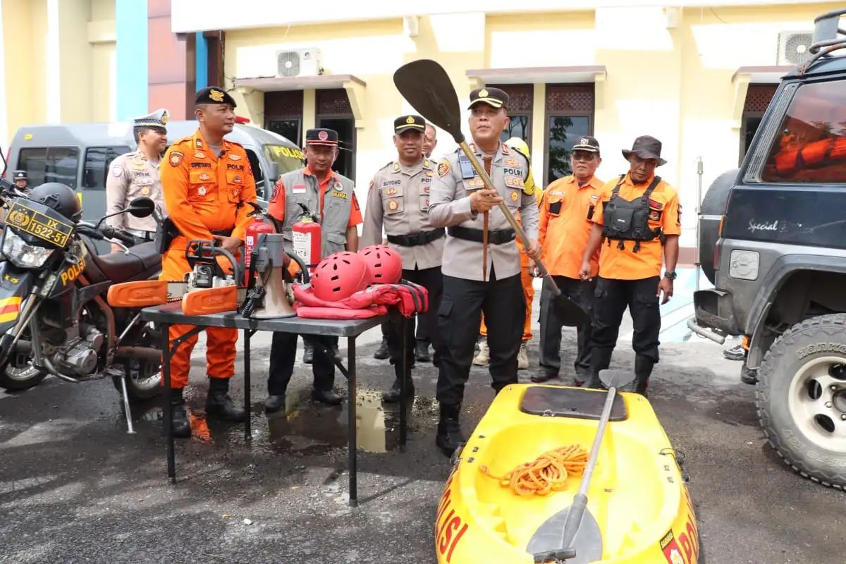 Cuaca Ekstrem Hingga Februari 2025, Polres Sragen Apel Kesiapsiagaan Bencana