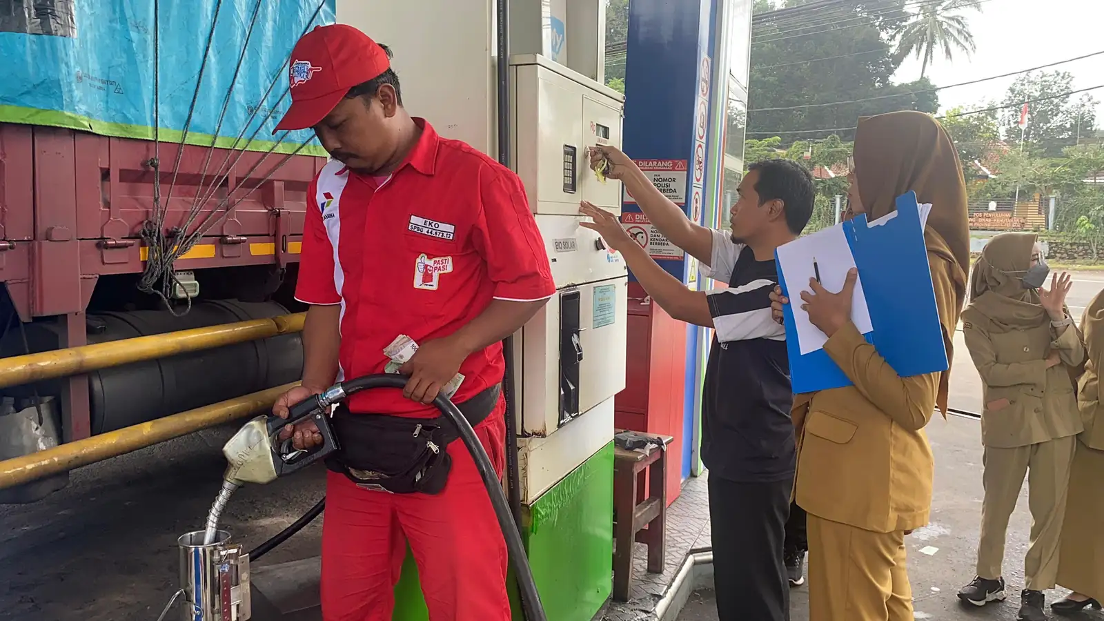 Disdagperin Boyolali Sidak SPBU di Jalur Mudik Jelang Nataru, Ini Hasilnya