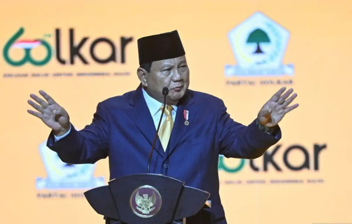 Puncak HUT Partai Golkar, Prabowo Beri Pesan Begini, Jokowi Urung Hadir