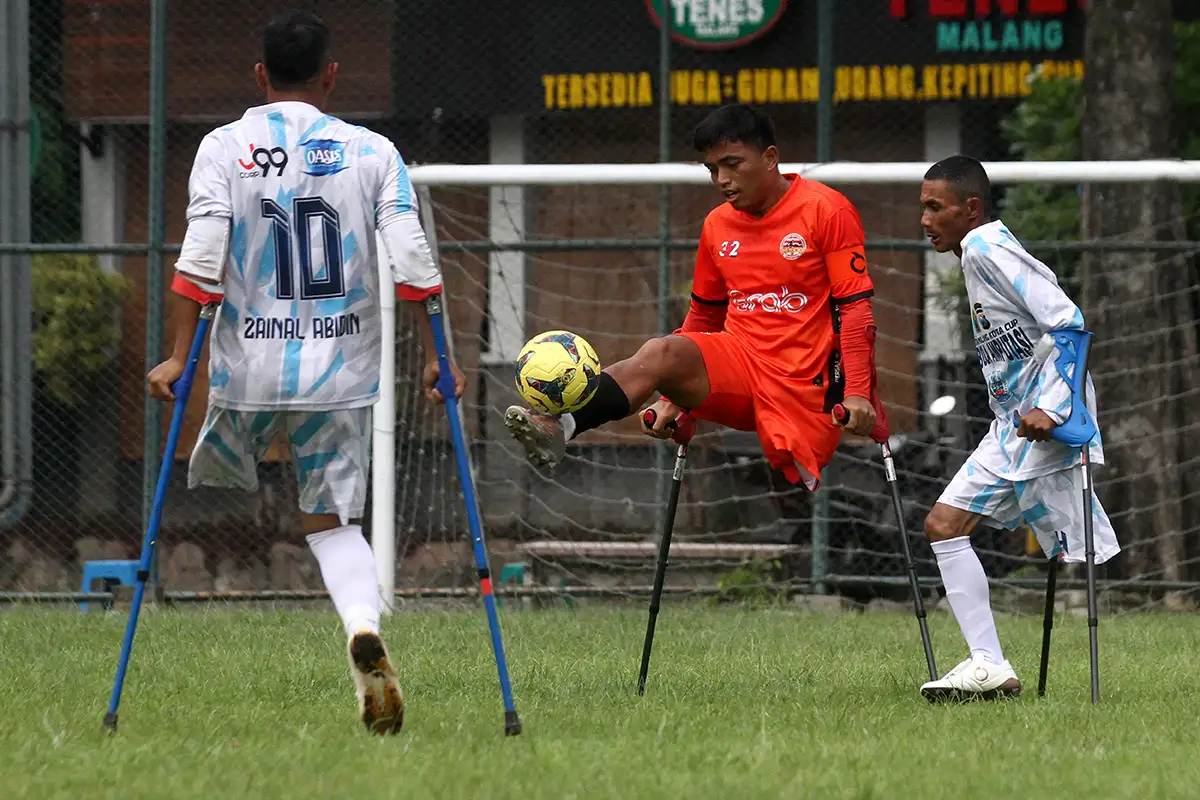 8 Tim Ikuti Kompetisi Sepak Bola Amputasi Piala Menpora di Malang