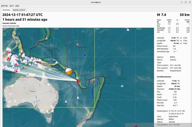 Gempa M7,5 Guncang Vanuatu Disusul Tsunami, Tak Berdampak ke Indonesia