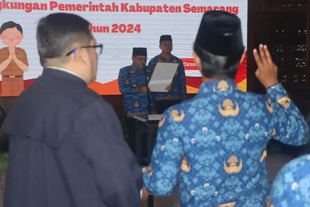 Pengambilan Sumpah Janji PNS, Bupati Semarang: Jangan Tergoda Judi Online!