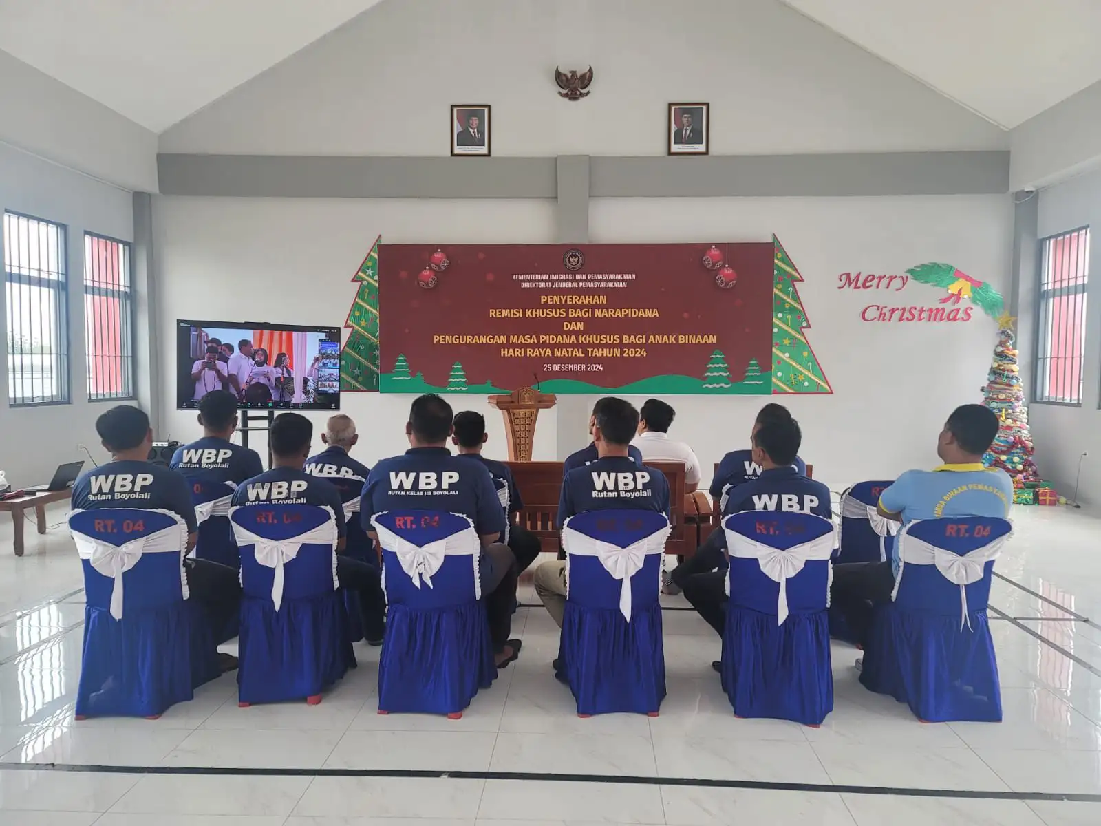 Remisi Natal 2024, Dua WBP di Rutan Boyolali Dapat Potongan Masa Tahanan