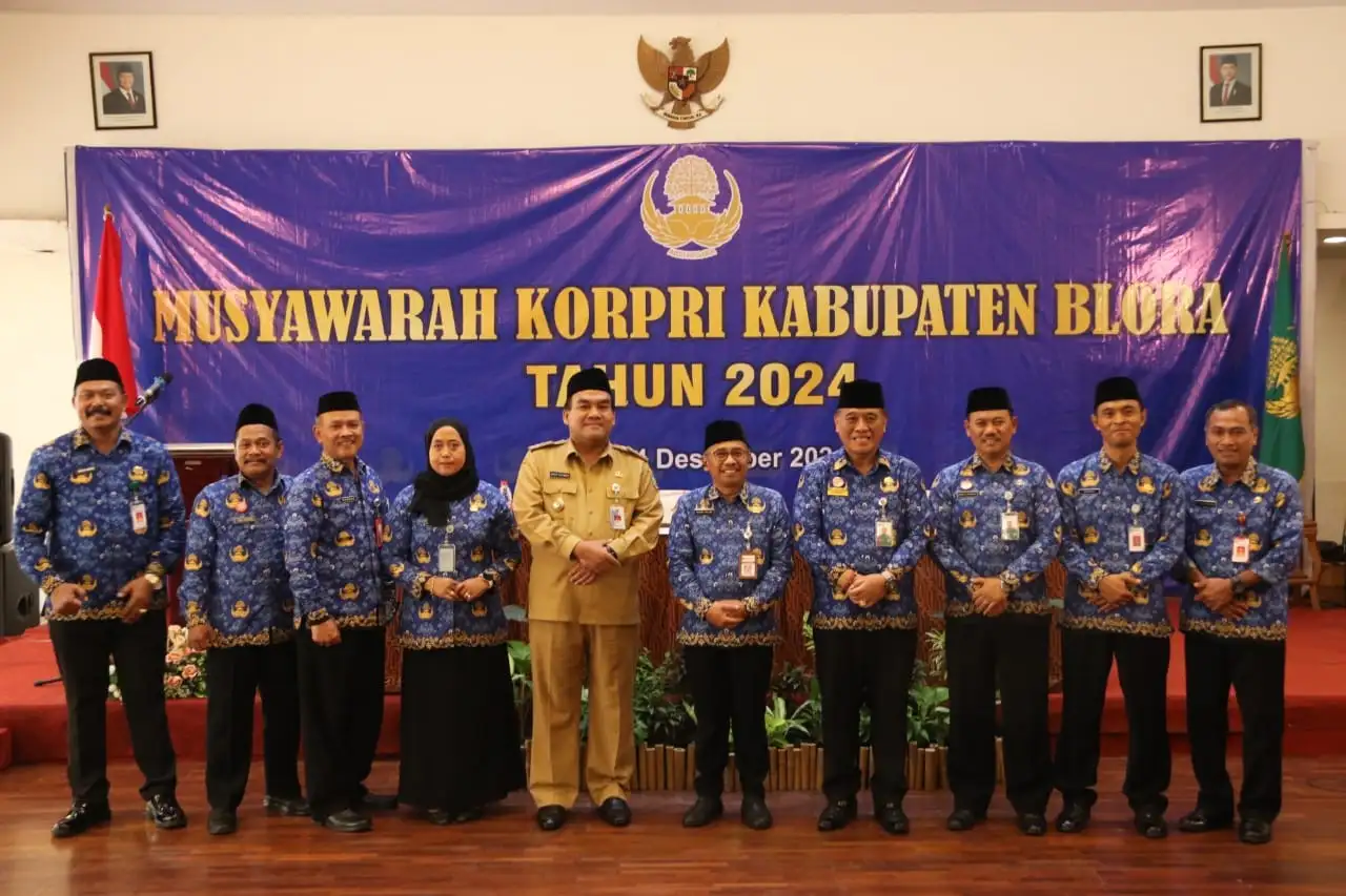 Bupati Blora Hadiri Musyawarah Korpri Tahun 2024 dan Pengukuhan Dewan Pengurus